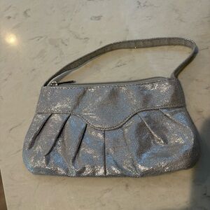 Super soft clean, silver clutch purse. Special event ready! Dance, prom, wedding